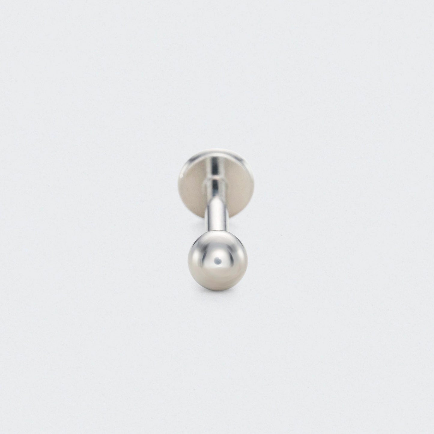 Stud with Ball End in Silver - Titanium