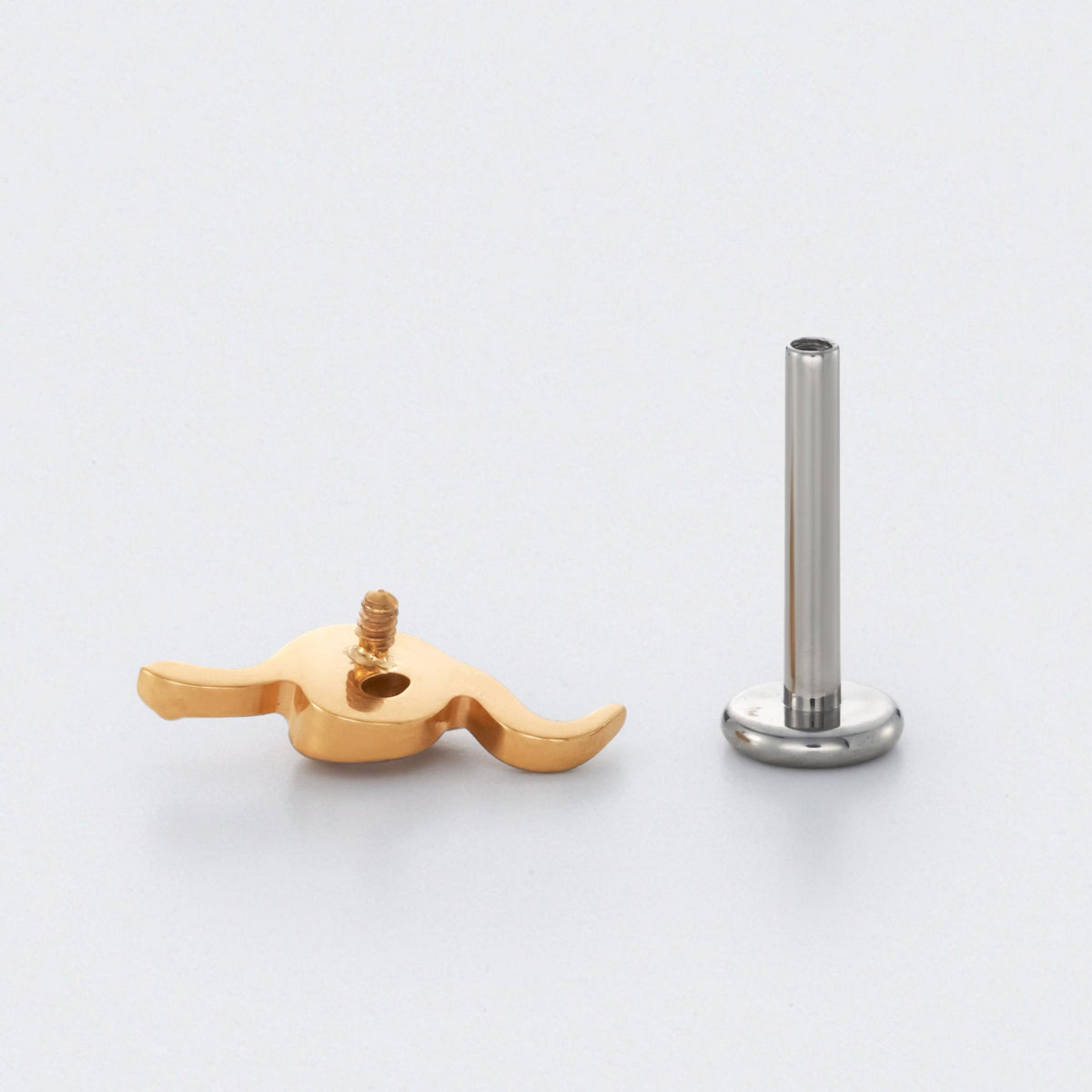 Snake Labret in Gold- Titanium