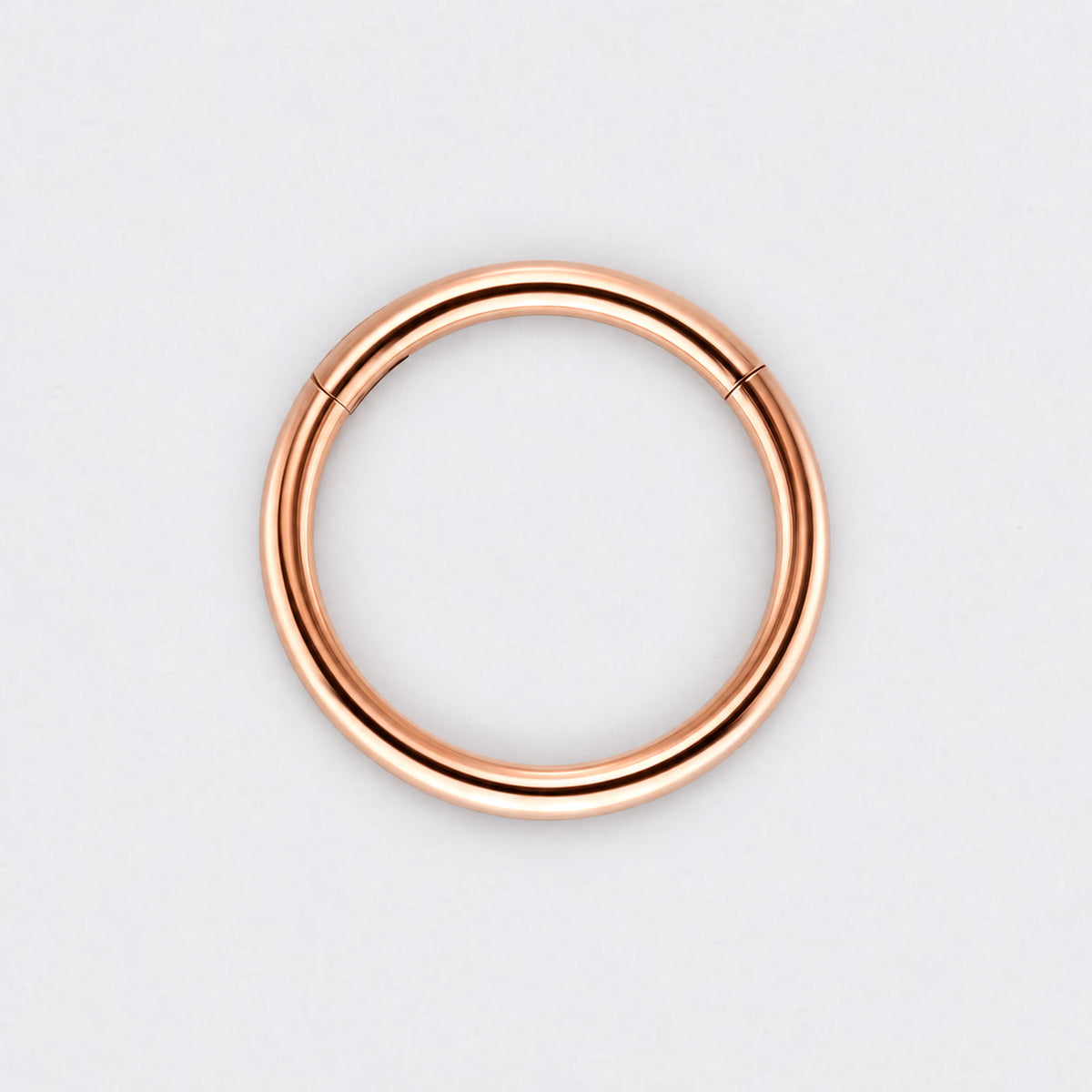 Segment Clicker Ring in Rose Gold - Titanium