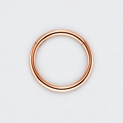 Segment Clicker Ring in Rose Gold - Titanium