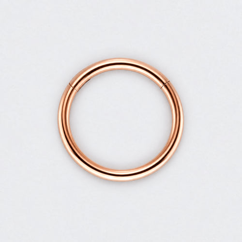 Segment Clicker Ring in Rose Gold - Titanium