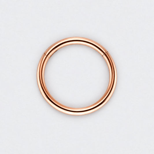 Segment Clicker Ring in Rose Gold - Titanium