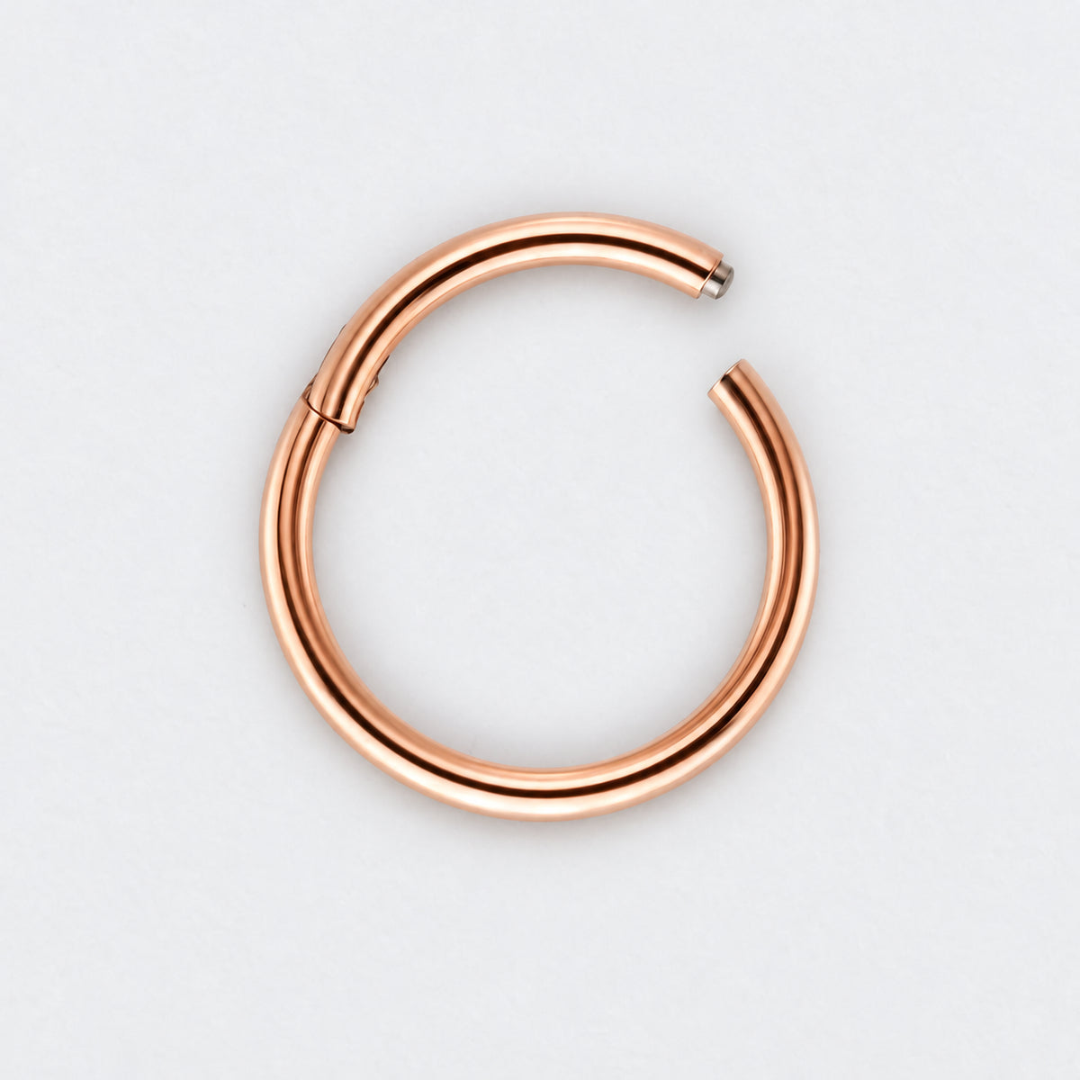 Segment Clicker Ring in Rose Gold - Titanium