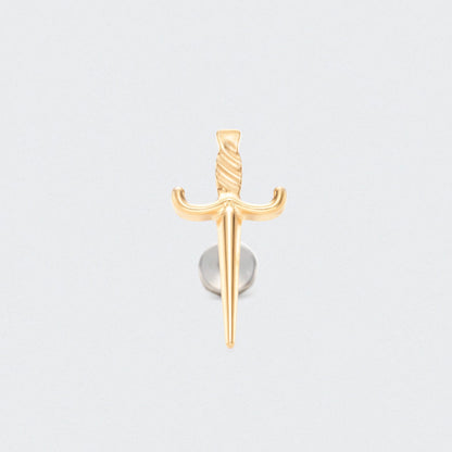 Dagger Labret in Gold - Titanium