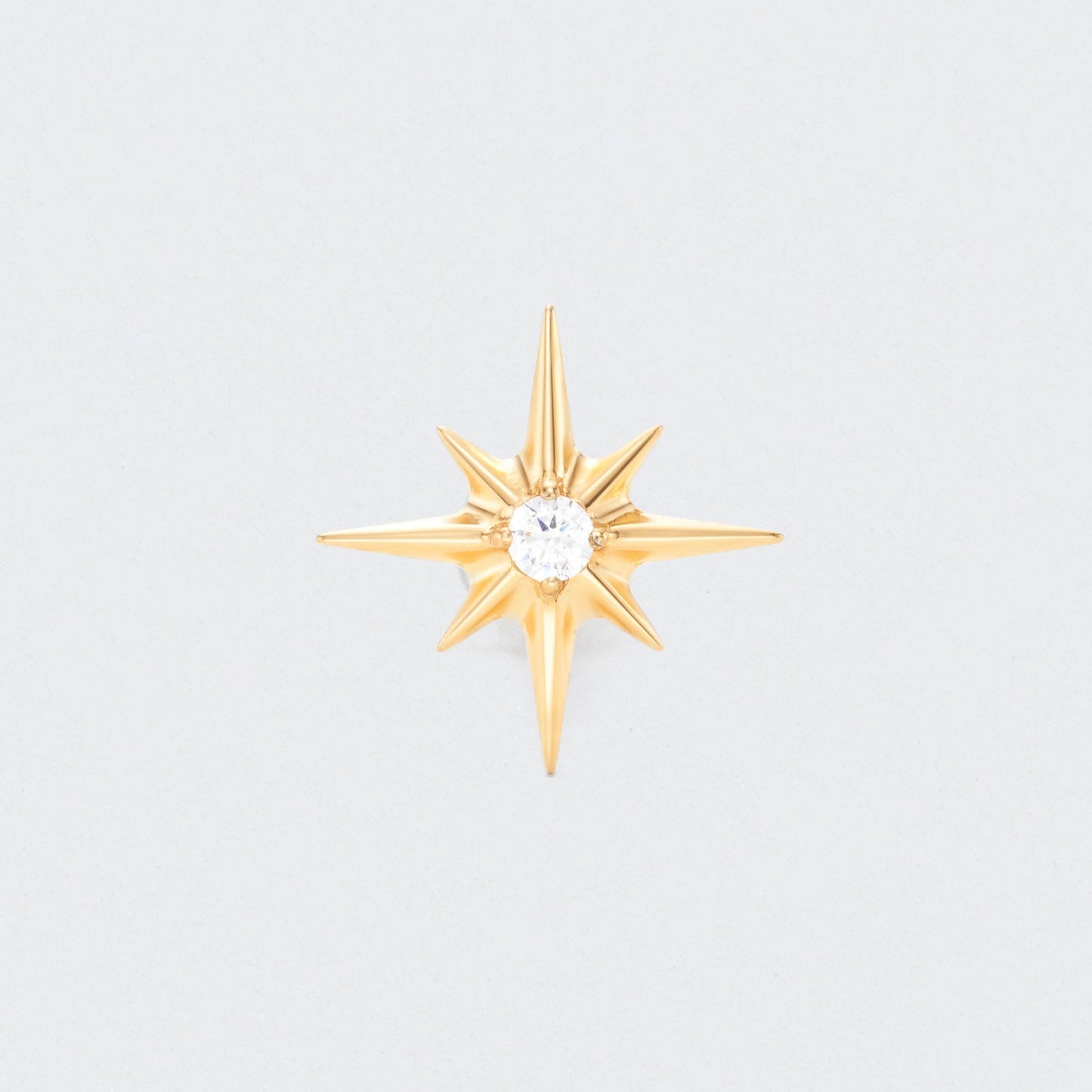 Eternal Star CZ Centre in Gold - Titanium