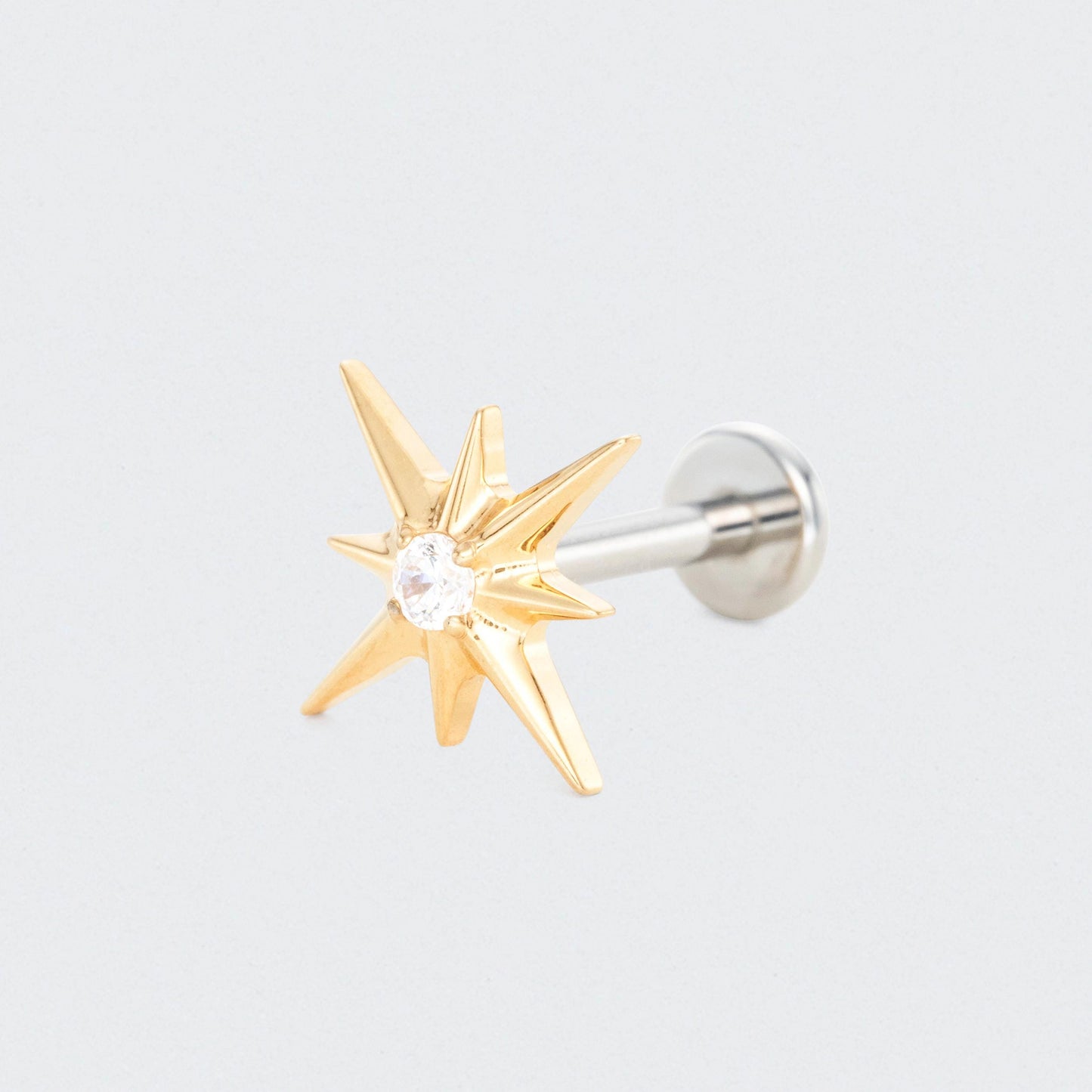 Eternal Star CZ Centre in Gold - Titanium