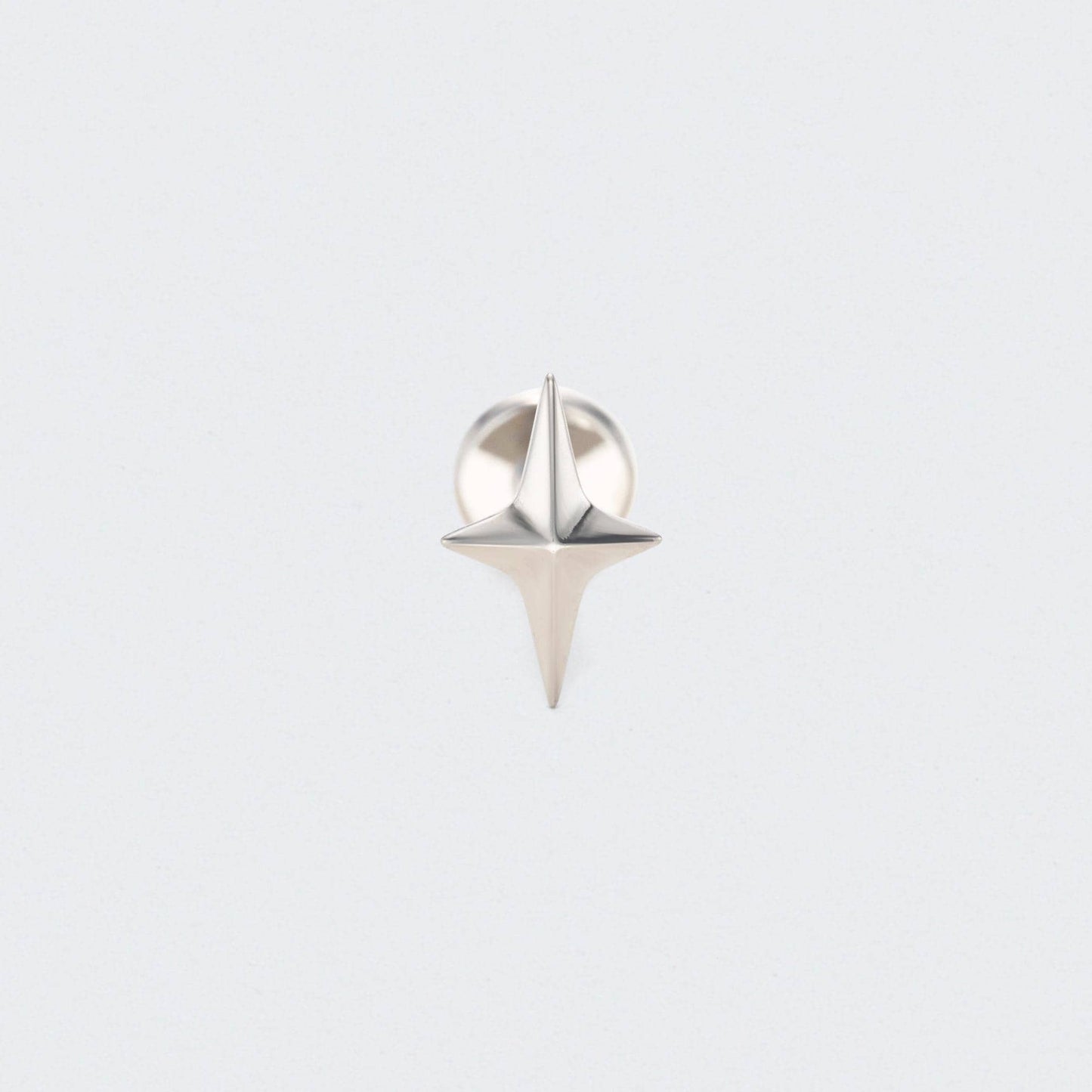 Star Labret in Silver - Titanium