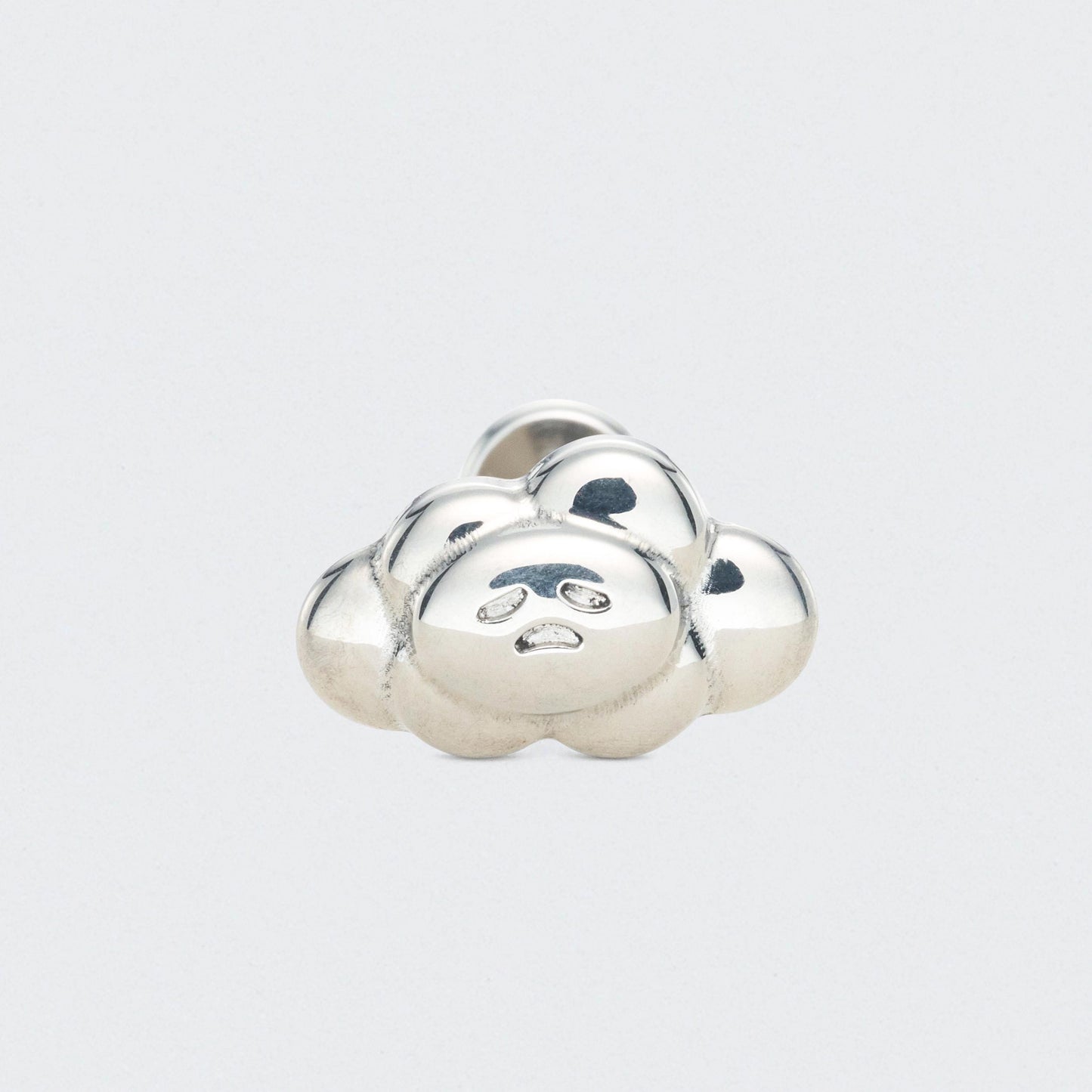 Sad Cloud Labret in Silver - Titanium