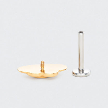 Cloud Labret in Gold - Titanium