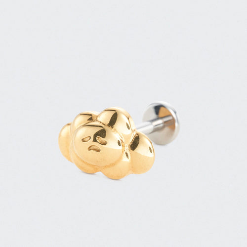 Sad Cloud Labret in Gold - Titanium