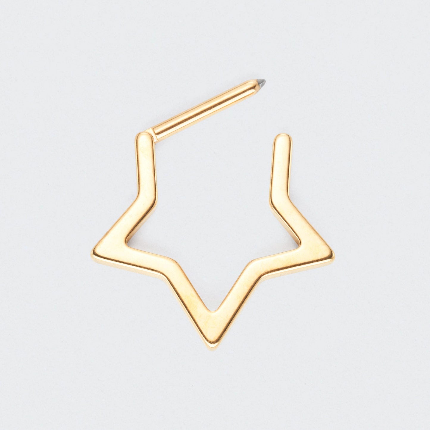 Star Segment Ring in Gold - Titanium