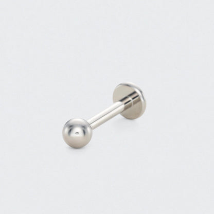 Stud with Ball End in Silver - Titanium