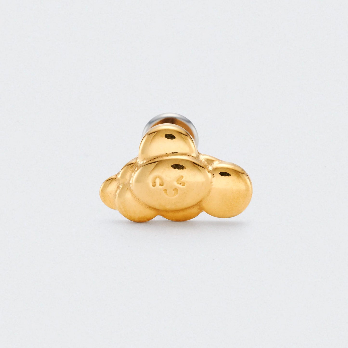 Happy Cloud Labret in Gold - Titanium