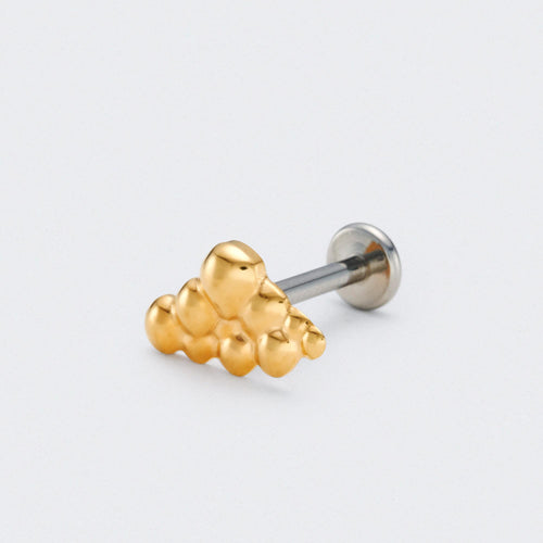 Cloud Labret in Gold - Titanium