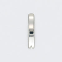 Hinged Belly Clicker in Silver - Titanium