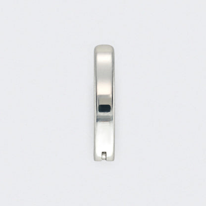 Hinged Belly Clicker in Silver - Titanium