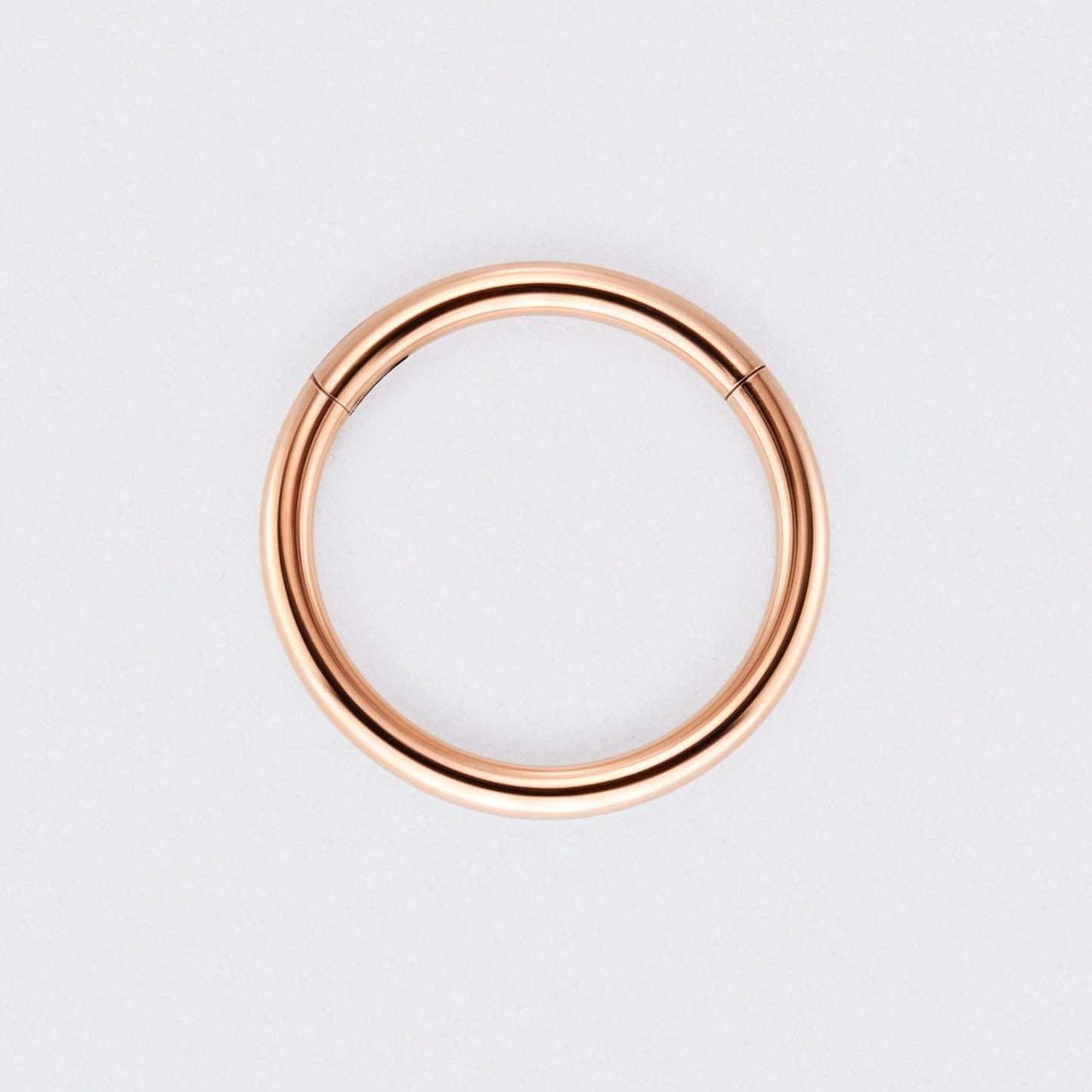 Segment Clicker Ring in Rose Gold - Titanium