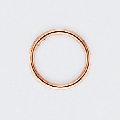 Segment Clicker Ring in Rose Gold - Titanium