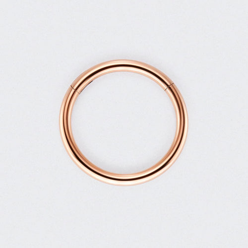 Segment Clicker Ring in Rose Gold - Titanium
