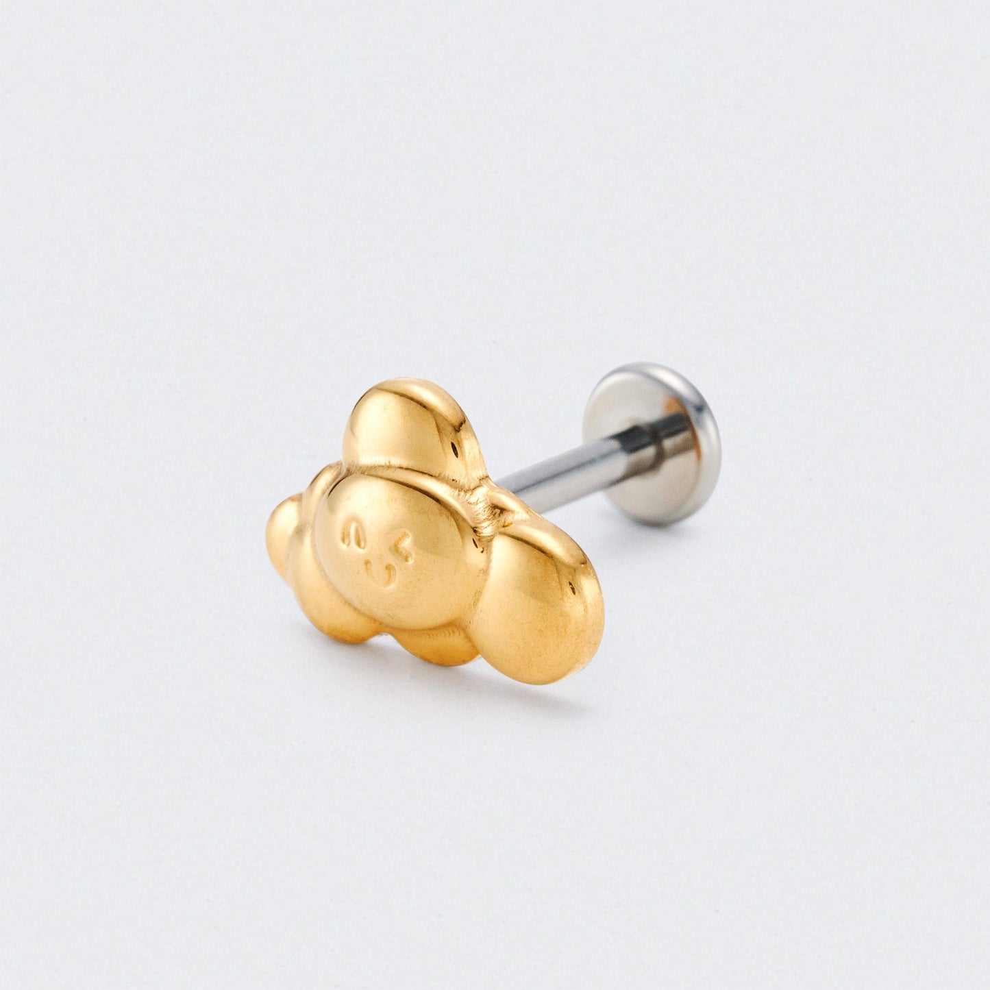 Happy Cloud Labret in Gold - Titanium