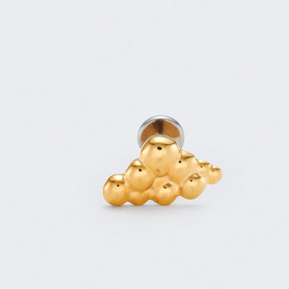 Cloud Labret in Gold - Titanium