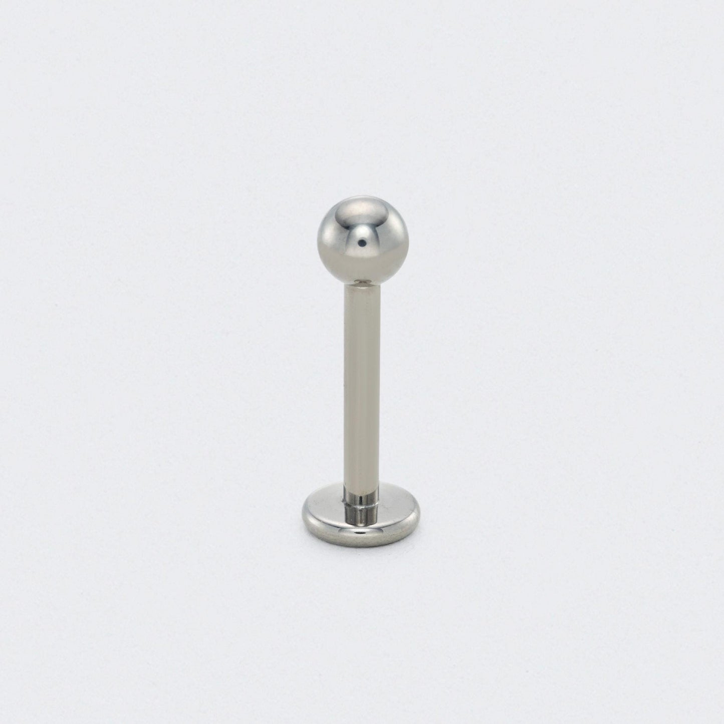 Stud with Ball End in Silver - Titanium