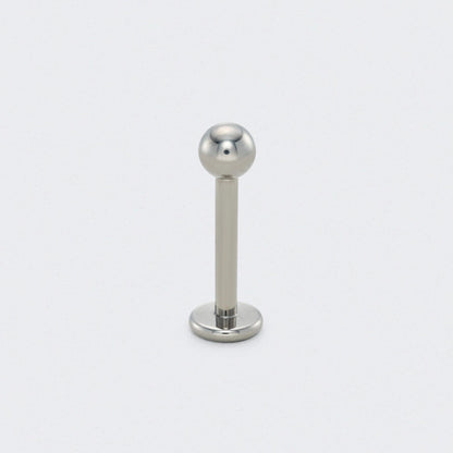 Stud with Ball End in Silver - Titanium