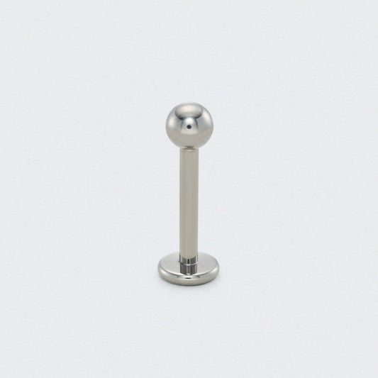 Stud with Ball End in Silver - Titanium