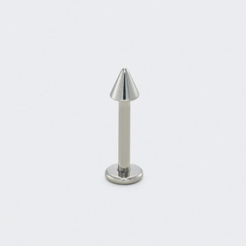 Stud with Spike End in Silver - Titanium
