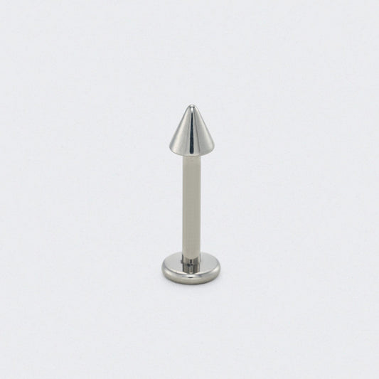 Stud with Spike End in Silver - Titanium
