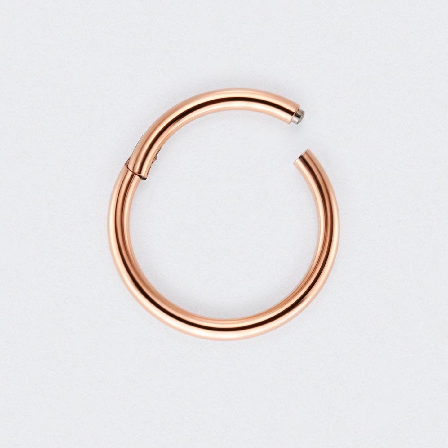 Segment Clicker Ring in Rose Gold - Titanium