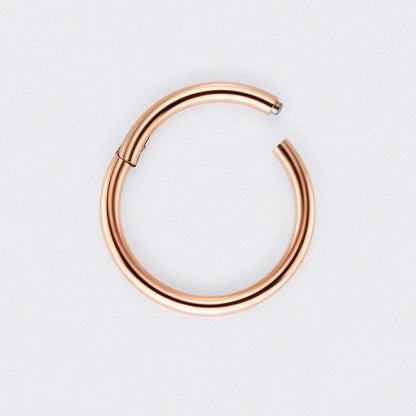 Segment Clicker Ring in Rose Gold - Titanium