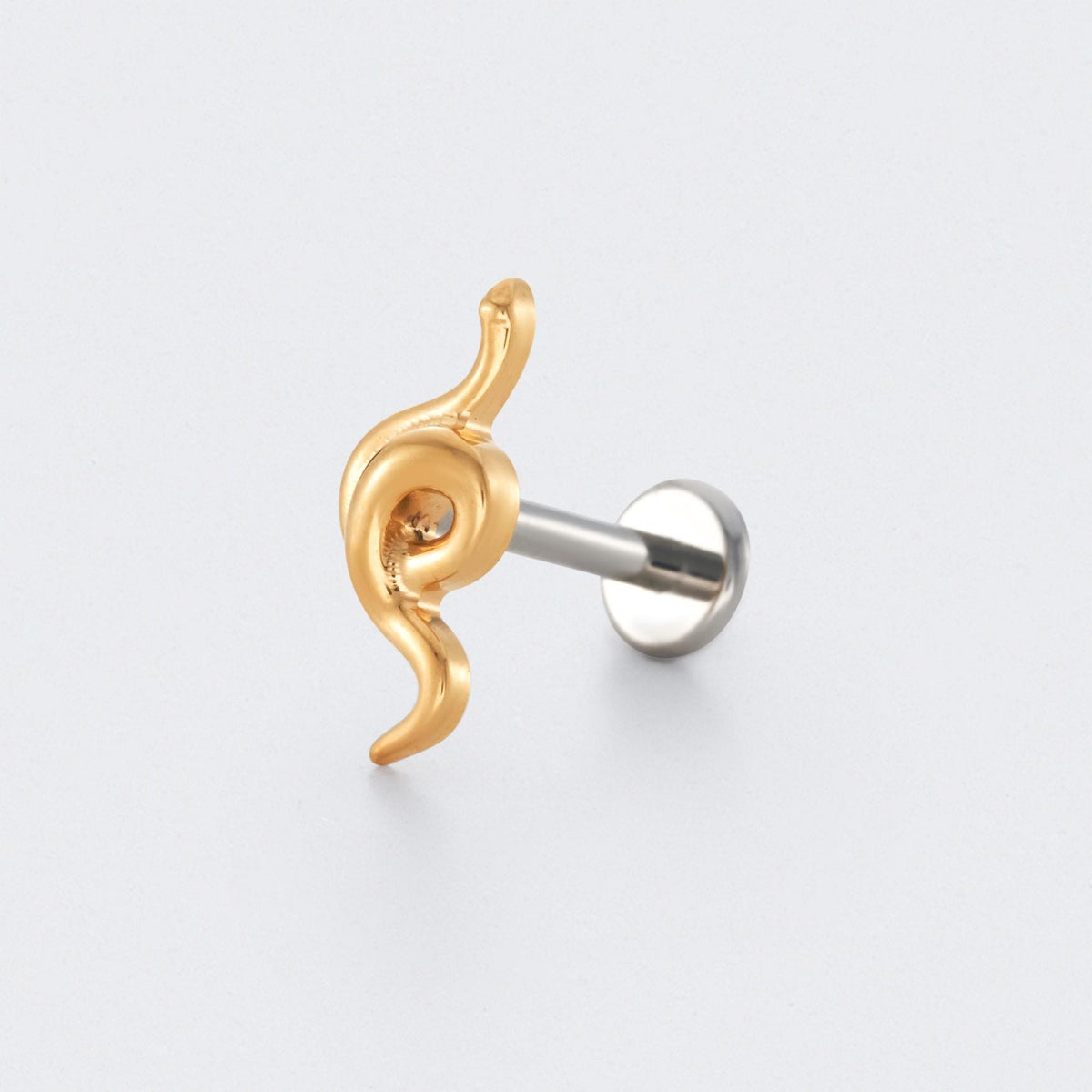 Snake Labret in Gold- Titanium