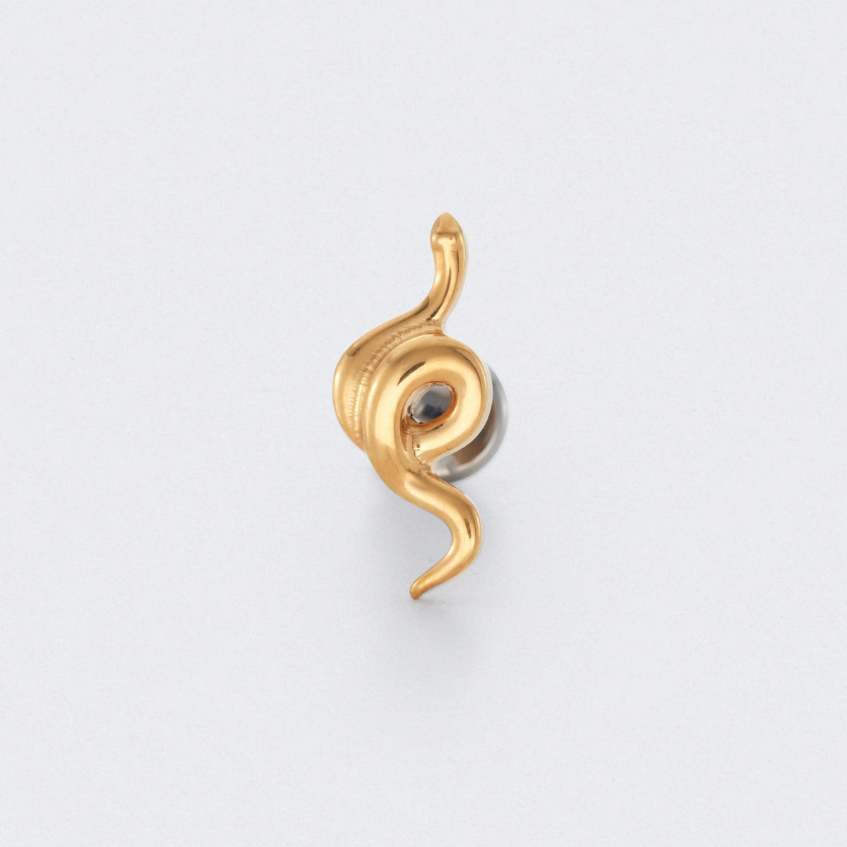 Snake Labret in Gold- Titanium