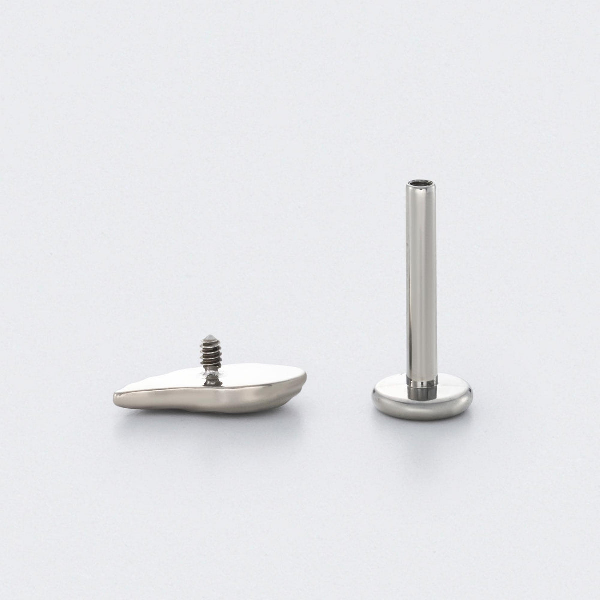 Wing Labret in Silver - Titanium